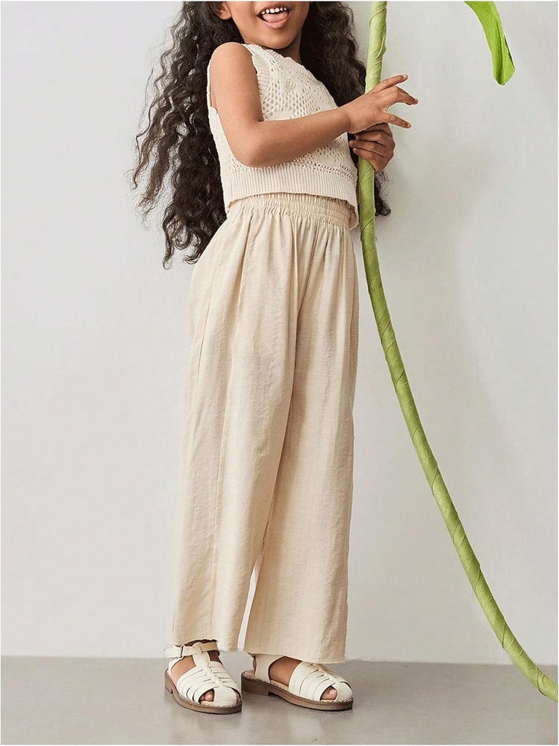 MakeMeChic Girl's Summer Crochet Tops Sweater Vest Sleeveless Cute Crop Tops Knitwear - Image 4